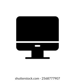 Computer icon vector illustration. computer monitor sign and symbol