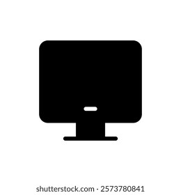 Computer icon vector illustration. computer monitor sign and symbol