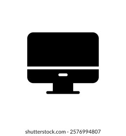 Computer icon vector illustration. computer monitor sign and symbol