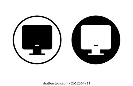 Computer icon vector illustration. computer monitor sign and symbol