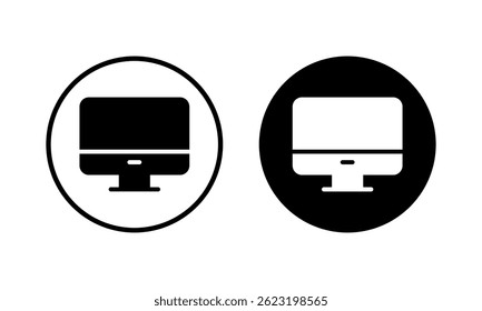 Computer icon vector illustration. computer monitor sign and symbol