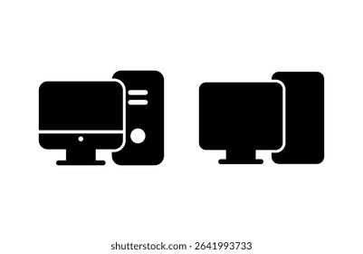 Computer icon vector illustration. computer monitor sign and symbol