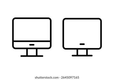 Computer icon vector illustration. computer monitor sign and symbol