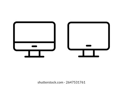 Computer icon vector illustration. computer monitor sign and symbol