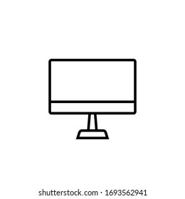 computer icon vector illustration outline style design. isolated on white background