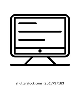 computer icon . vector illustration, pictogram isolated on white background. color editable