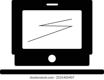 computer icon vector illustration white background 