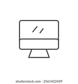 Computer icon Vector logo set flat