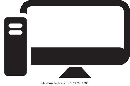 Computer Icon Vector Logo Template