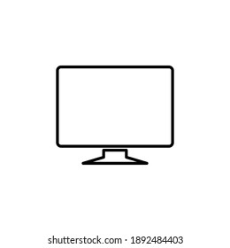 Computer icon vector. computer monitor icon vector.
