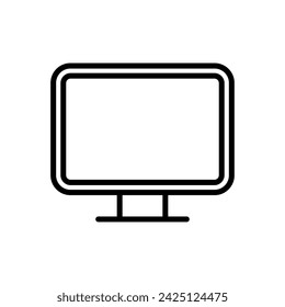 Computer icon vector. computer monitor icon vector.