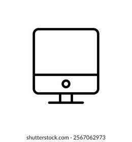 Computer icon vector. computer monitor sign and symbol