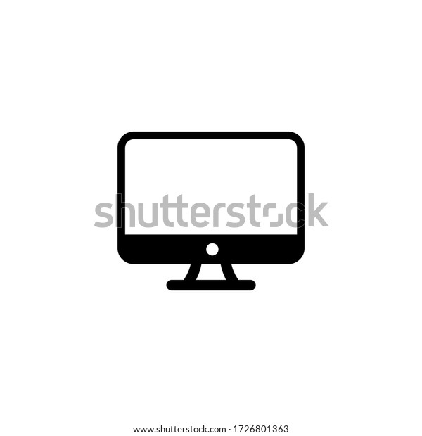 Computer icon\
vector. monitor icon symbol\
isolated