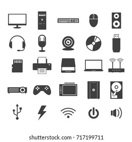 Computer Icon Vector Set