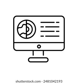 Computer Icon vector stock illustration.