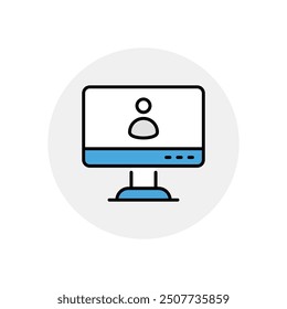 Computer icon vector stock illustration