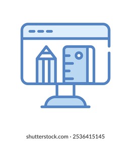Computer icon vector stock illustration