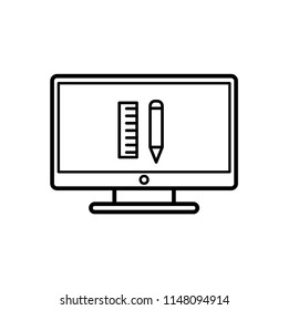 computer icon vector template