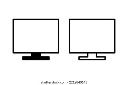 Computer icon vector for web and mobile app. computer monitor sign and symbol