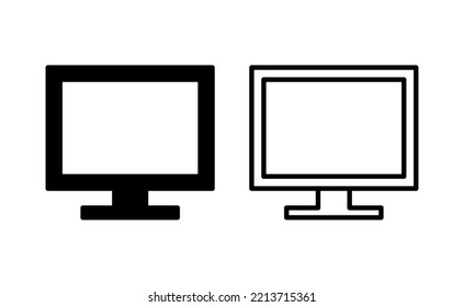 Computer icon vector for web and mobile app. computer monitor sign and symbol