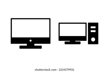 Computer icon vector for web and mobile app. computer monitor sign and symbol