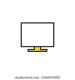 Computer icon vector for web and mobile app. computer monitor sign and symbol