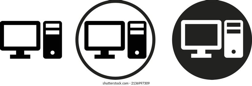 computer icon . web icon set .vector illustration