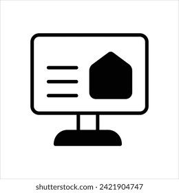 Computer icon with  white background vector