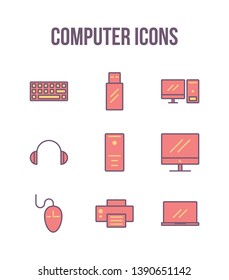 Computer icon you can use for any purpose such a new project, website, add to presentation slide, document, mobile app, etc