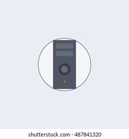 Computer icon.flat style