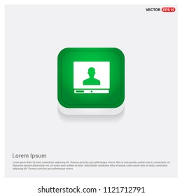 Computer IconGreen Web Button - Free vector icon