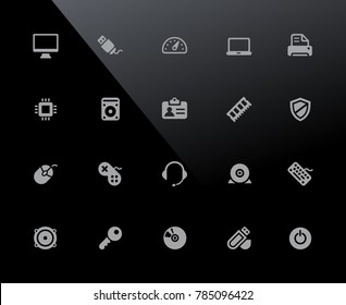 Computersymbole // 32px Serie - Vektorsymbole, die auf ein 32-Pixel-Raster eingestellt sind.