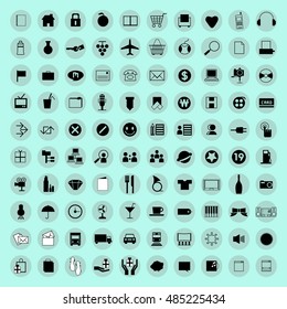 Computer icons and buttons vector