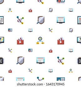 computer icons pattern seamless. Included editable flat RPG, Algorithm, eCommerce marketing, Social media marketing, Video marketing icons. computer icons for web and mobile.