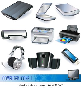 Computer icons - peripheral units