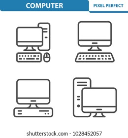 Computer Icons. Professional, pixel perfect icons optimized for both large and small resolutions. EPS 8 format. 5x size for preview.