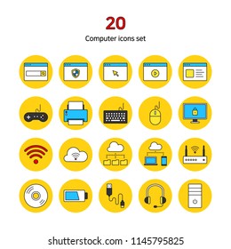 Computer icons set.