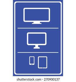 computer icons set  great for any use. Vector EPS10.