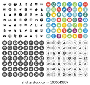 computer icons set - computer technology internet sign and symbols