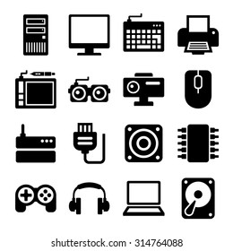 Computer Icons Set. Vector