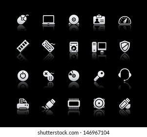 Computer Icons // Silver Series 