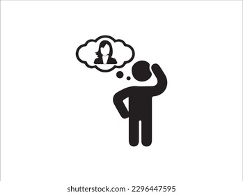 Computer Icons Thought Intertwingled: Information Changes Everything Icon design, Man thinking icon speech bubble icon isolated Vector Image, Premium Vector | Man person thinking icon.