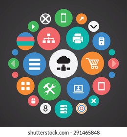 computer icons universal set for web and mobile 