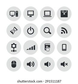 computer icons universal set for web and mobile 