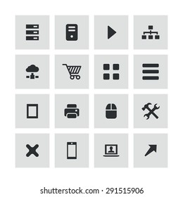 computer icons universal set for web and mobile 