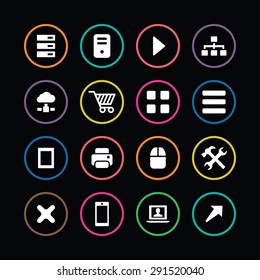 computer icons universal set for web and mobile 