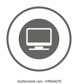 Computer  icon,vector. Flat design.