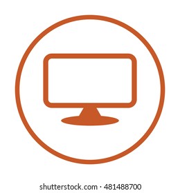  Computer  icon,vector.  Flat design.