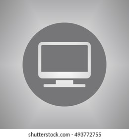 Computer  icon,vector. Flat design.