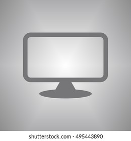  Computer  icon,vector.  Flat design.